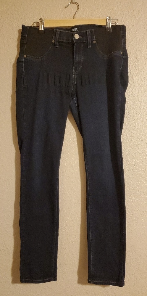 Paige maternity sz 30 Verdugo ankle dark wash